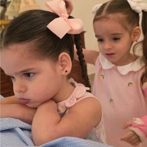 Soft Cotton Pink Sleeveless Lemon 🍋 Dress with Peter Pan White Collar